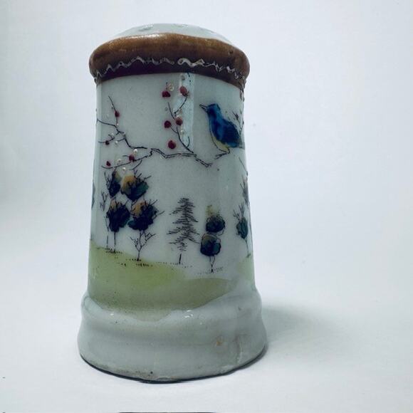 VTG Asian Inspired Hat Pin Display Holder Birds & Trees Retro Collectible 1920s - Picture 12 of 15